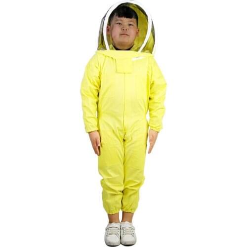 Cotton Child Beekeeping Clothing Suit Jacket Jumpsuit Protection Beekeeper Farm Visitor Protect Apiculture Equipement