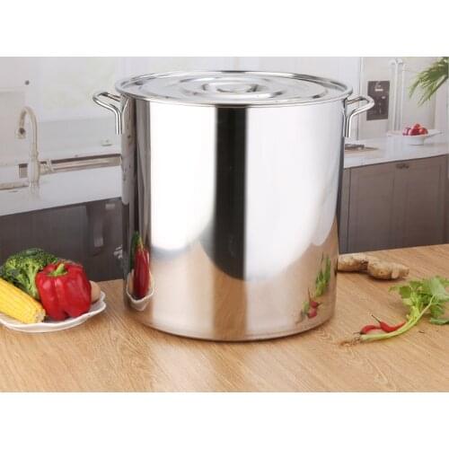 Outdoor Stainless Steel Stockpot Cooking Soup Pot Stew Casserole Cookware