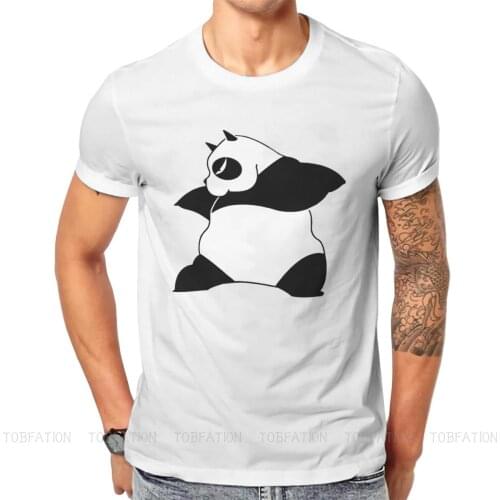 Panda Classic Ranma1/2 Amine Tshirt Black Punk T shirt Streetwear Homme Pure Cotton Ofertas Short Sleeve Tops
