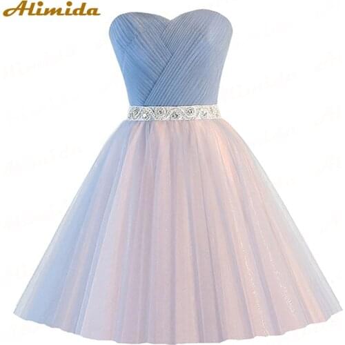 Short Bridesmaid Dresses 2020 New Elegant Wedding Party Dress Sweetheart Formal Prom Dresses Custom Size robe de soiree