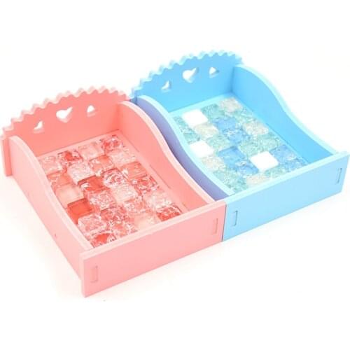 Summer Cooling Box Hamster Breathable Sleeping Bed Cage Small Animals Rat Mouse Playing House Cooling Bed Box