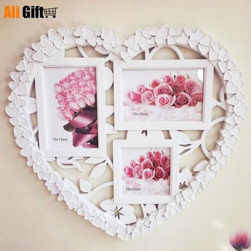 Hot Selling Newest Factory Direct Sales Conjoined Photo Box Wholesale Combination Creative Heart-shaped Photo Box Wall Burst