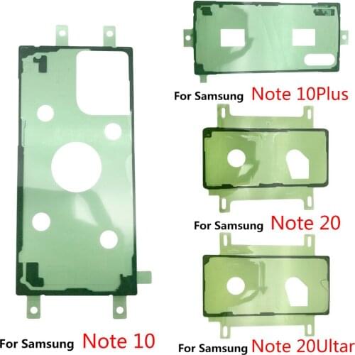 2Pcs，Original Back Glass cover Adhesive Sticker Stickers glue For Samsung Note 10 20 S20 Fe A20 A30 A50 A60 A70 S20 Ultra Plus