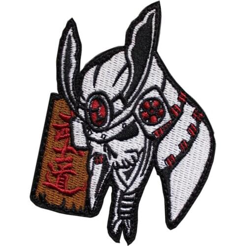 1pc Military Patch Embroidery Japan Samurai Pattern Tactical Badge Clothing Backpack Jacket Decorative Armband