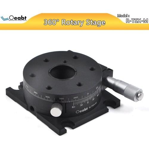 R-TSX-M R-axis mobile platform 360 degree manual rotation precision fine-tuning mobile platform optical experiment accessories