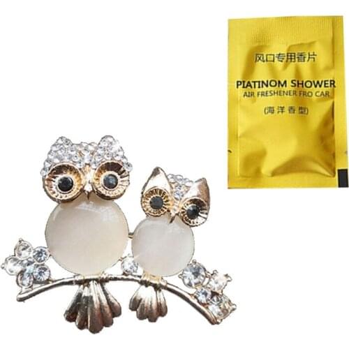 Blingbling Owl Air Vent Freshener Air Conditioner Decor Gift for Family Friends