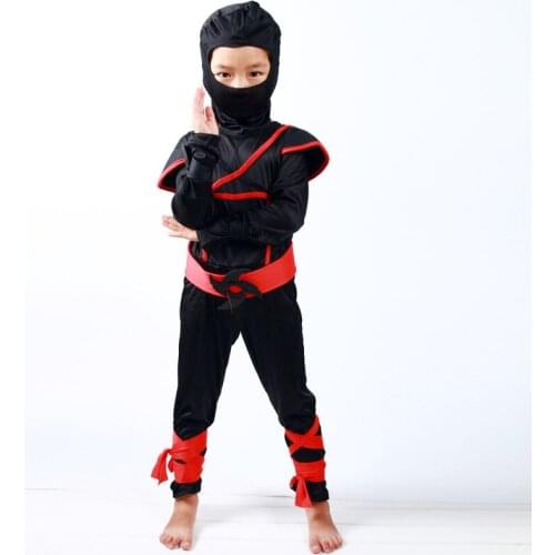 3-12 ages Japanese style Baby Boys girls Ninja Assassin Samurai Warrior Dress clothing set New cosplay Stage Costume kids overa