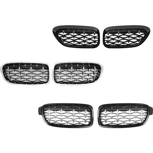 Car Front Bumper Diamond Kidney Grille Racing Grille for BMW-3 Series F30 F31 320I 325I 328I 330I 2012-2018