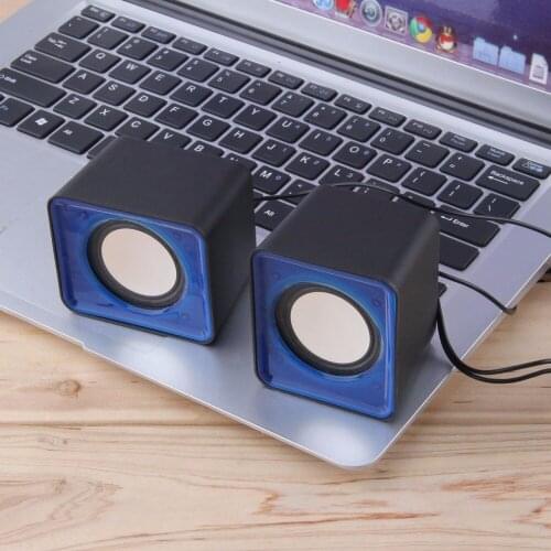Portable USB 2.0 Multimedia Desktop Computer Notebook Mini Speaker set Music Stereo Home Theater Party Speaker 3.5mm Jack