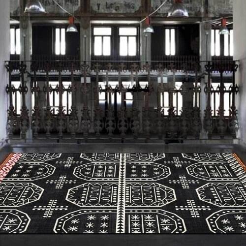 Geometric Print On Demand Anti-slip Area Rugs Indoor Printed Decoration Carpets For Room Bedroom Living Sofa Mat Rug Floor Large