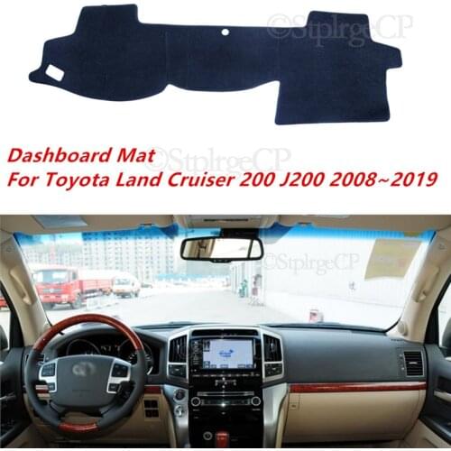 For Toyota Land Cruiser 200 J200 2008~2019 Anti-Slip Mat Sunshade Dashmat Protect Carpet Dashboard Cover Pad Accessories