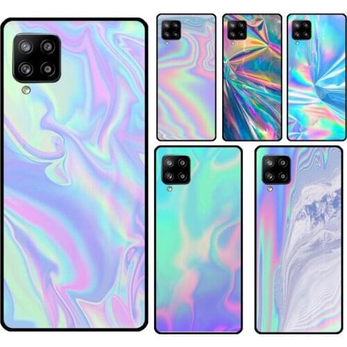 Rainbow Holographic Iridescence Soft Case For Samsung A52 A12 A32 A42 A72 A31 A41 A51 A71 A21S A20e A02S A10 A20S A40 A50 A70