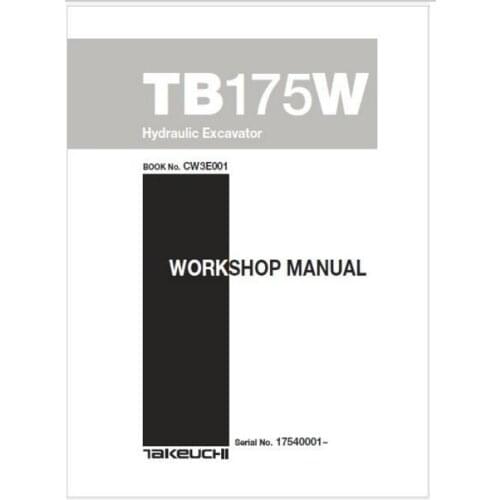 Workshop manuals for Takeuchi 2016