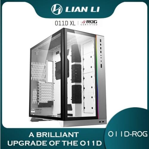 LIANLI-ROG Certified O11D XL Computer MOD Case, Side Show PC Gaming Housing Cabinet,ARGB SYNC Front Panel