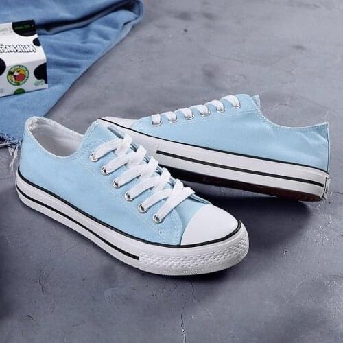 Candy Color Canvas Flat Shoes Womens Sneakers Casual White and Black Flat Shoes Simple Classic Lace-up Green Spring Espadrilles