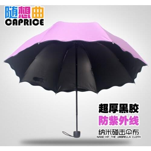 Water bloom nano dual-purpose sunshade umbrella umbrella Fengqing creative personality Korean girl using a mobile phone