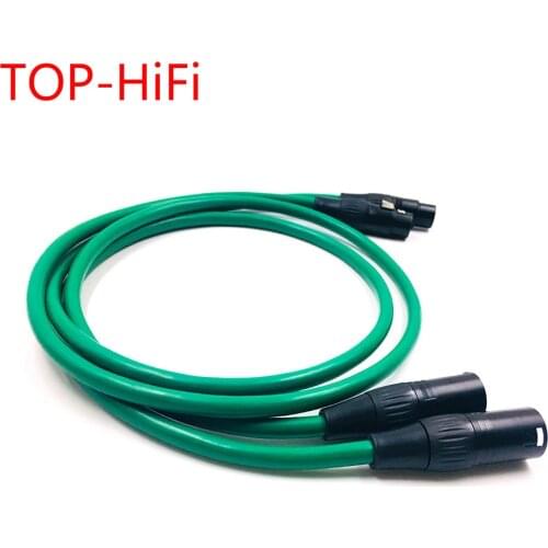 TOP-HiFi Pair Gold Plated XLR Balacned Audio Cable 3pin XLR Male to Female Amplifier Interconnect Cable with MCINTOSH USA-Cable
