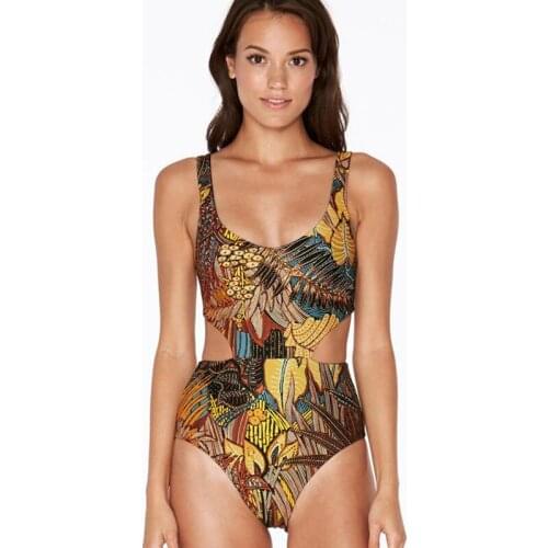 Swimming Suit For Women Yellow Print Plavky Girls May Beach Woman 2020 New With Sexy Mayo Maio Traje De Bano Mujer Badeanzug