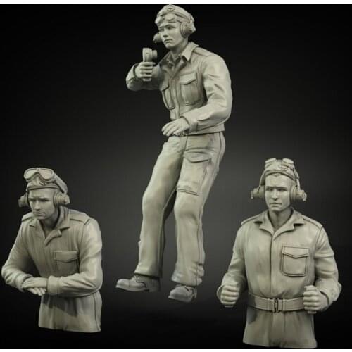 1/35 Scale Tankers Unpainted Resin Figure Building Kit