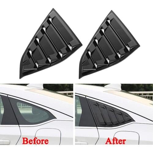 1Pair Side Vent Window Scoop Louver Trim for 2016 - 2019 Honda Accord ABS