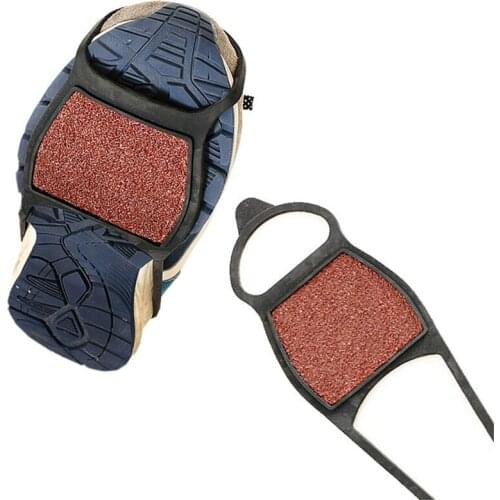 1Pair Shoes Ice Gripper Anti Slip Boot Grips Ice Cleats Spikes Snow Gripper Non Slip Crampons Silicone Crampons for Sports Shoes