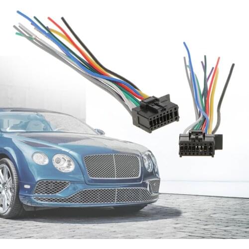 1 Pcs 16Pin Radio Wire Harness Audio Connector Line For Pioneer 2350 Car Stereo 6.3 Inch Meet EIA Color Code Car Accessories