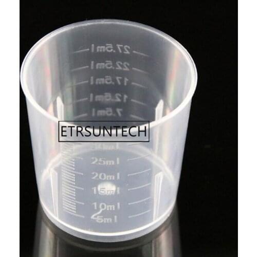 1000pcs 30ml PP Measure Cup Liquid Measuring Plastic Cups With Scales Kitchen Baking Tool