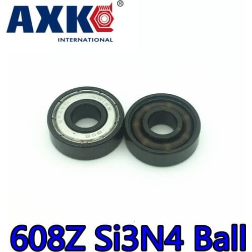 2019 Fast Speed 608z Bsb Abec-11 Black Si3n4 Balls Hybrid Ceramic 6 Beads Ball Bearings 608 Skate 8*22*7mm Hand Spinner Bearing
