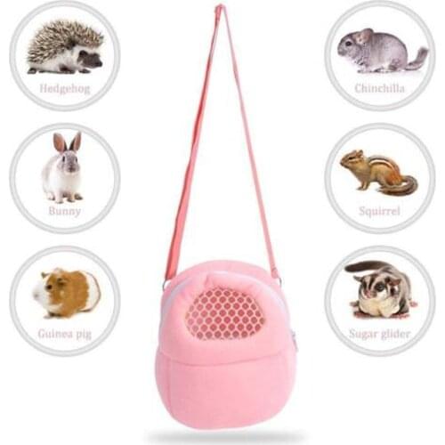 3 Sizes Small Animals Carriers Hamster Chinchilla Travel Warm Bag Bunny Guinea Pig Bed Portable Pet Sleeping Bags 3 Colors
