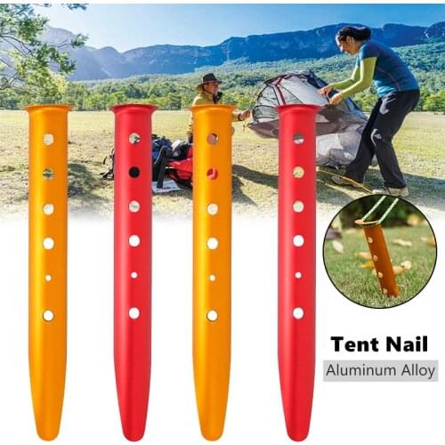 4Pcs Aluminum alloy U Shaped Tent Peg Stakes Camping Hiking Equipment Outdoor Traveling Tent Accessories