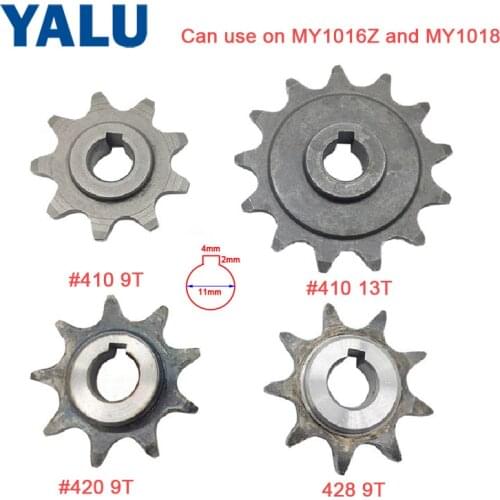 #410 9 13 Tooth Sprocket #420 428 9 Tooth Sprocket For Electric Bike Motor MY1016Z motor MY1018