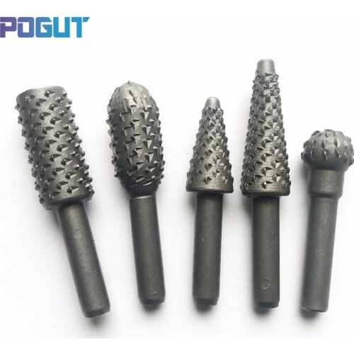 5pcs/set, Soft Wood Grinder Carving Router Bit Set, Milling Cutter, Rotary File, Roll Grinding