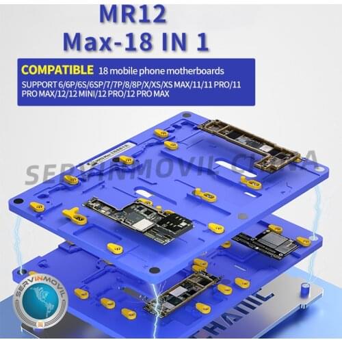 MR12Mobile Phone PCB Fixture Holder Motherboard Soldering Maintenance Platform For iPhone/6/6P/6S/6PS/7/7P/8/8P/XS Solder Repair