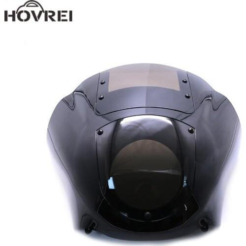 Motorcycle Quarter Headlight Fairing Windshield For Harley Sportster XL 1200 Iron 883 XL883N Dyna FXR headlight lamp windscreen