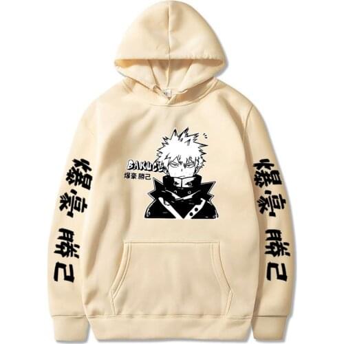 Hot Sale My Hero Academia Casual Tops Funny Men Streetshirt Unisex Basic Harajuku Sport Pullover hoodies Size XS-4XL