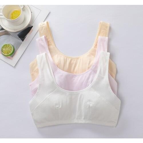 Jxmyyc Cotton Teen Underwear Puberty Soild Bras for Girls Modal Teens Training Bras Children Vest Teenage Sports Bra Wholesale