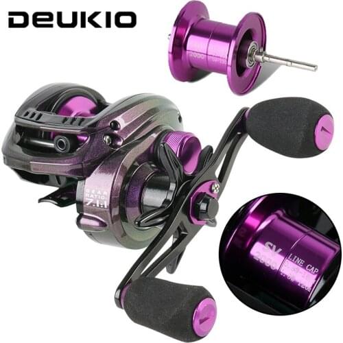 DUEKIO Baitcasting Reel 7.2:1 Gear Ratio High Speed SV2000 5+1BB 8KG Frame Bait Casting Reel Freshwater Saltwater Speed Fishing