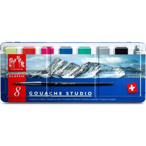 CREATIVE ART MATERIALS Caran D'ache Gouache Studio, 8 Pans (1000.308)