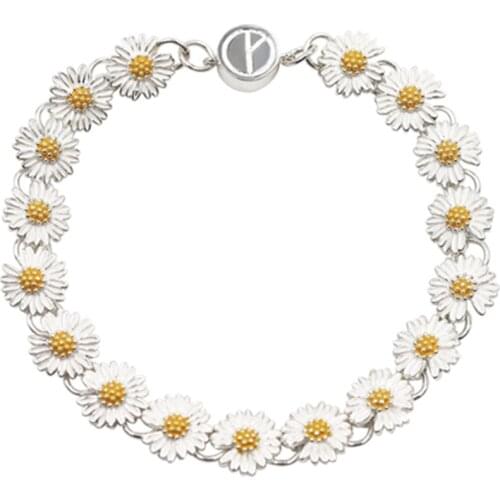 2020 New Ins GD Same Paragraph Small Daisy Anti-War Bracelet Senior Bracelets Hip Hop Trend Couple Accessories