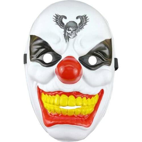 New Demon Clown Mask Halloween Christmas Cospaly Masquerade The Mask Masque Spoof Funny Makeup Performance Ball Adult Party Mask
