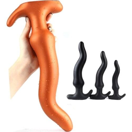 Huge soft silicone butt plug anal dildo prostate massager SM gay anal plug adult set toy anal for men women anus dilator vagina