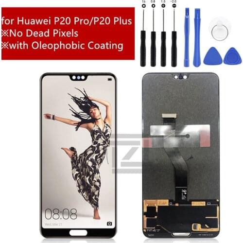 Original 6.1"LCD for Huawei P20 Pro LCD Display Touch Screen Digitizer Assembly P20 Pro CLT-AL01 Lcd P20 Plus Display + tools