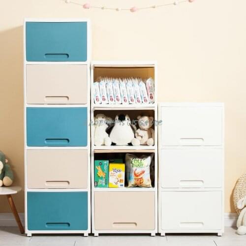 Front Opening Storage Box Household Clothes Storage Box Childrens Toy Storage Cabinet Clamshell Snack Storage Box
