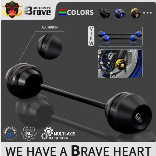 For Yamaha MT 03 2016 2017 2018 2019 2020 MT 25 2018 CNC Aluminum Front Axle Fork Crash Sliders Protector Pad MT03 MT25