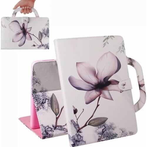 Hand-held Tablet Case For Huawei Mediapad M6 10.8 inch VRD-AL09 Coloured drawing Leather Magnetic Stand Cover Coque+pen