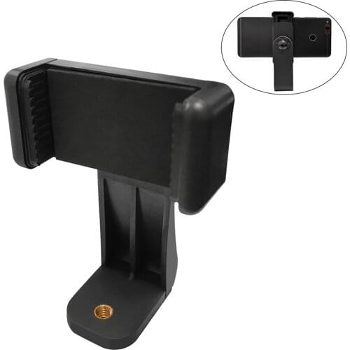 360 Degree Rotation Tripod Mount Holder Cell Phone Stand Bracket Clip Mount Bracket Adapter for Mobile Phones Smartphone Tablets