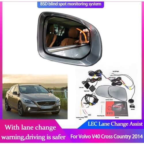 Car BSA BSM BSD for Volvo V40 Cross Country 2014 Blind Spot Radar Detection System Driving Warning Safety Radar Alert Mirror