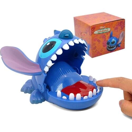 Funny Lilo Y Stitch Figure Bite Finger Friends Game Stress Reliever Fidget Toys For Boy Christmas Gift Anime Doll Anime Figures