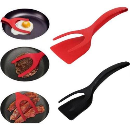 2 in 1 Multifunctional Non-stick Egg Tongs Pancake Fried Bread Grip and Flip Spatula Kitchen Utensils Cooking Tool Kitchen Acces