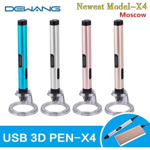 RU Stock, fast Ship) DEWANG 3D Printing Pen 3D Pen Scribble Pen 200M ABS Filament 3D Printer 3D Drawing for School Gadget